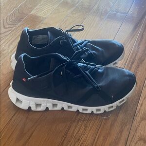 Women's Black and White Athletic Shoes